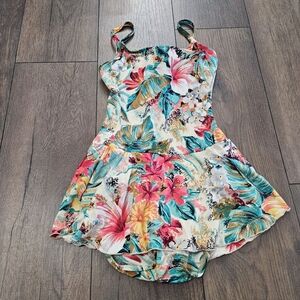 Vintage Longitude Tropical One Piece Bathing Suit